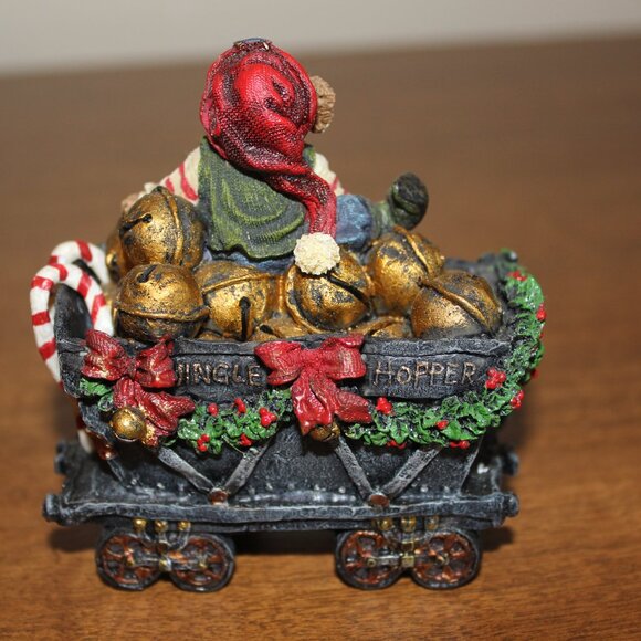 Boyds Bears Christmas Train Jingle Elfbeary In the Hopper Car Vintage 2003 w Box - Picture 4 of 11